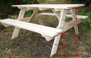 Стол со скамейками: варианты конструкций